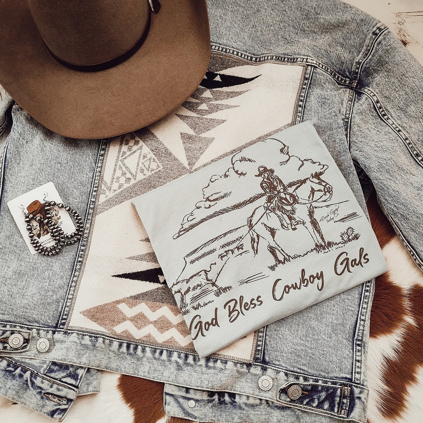 God Bless Cowboy Gals Tee