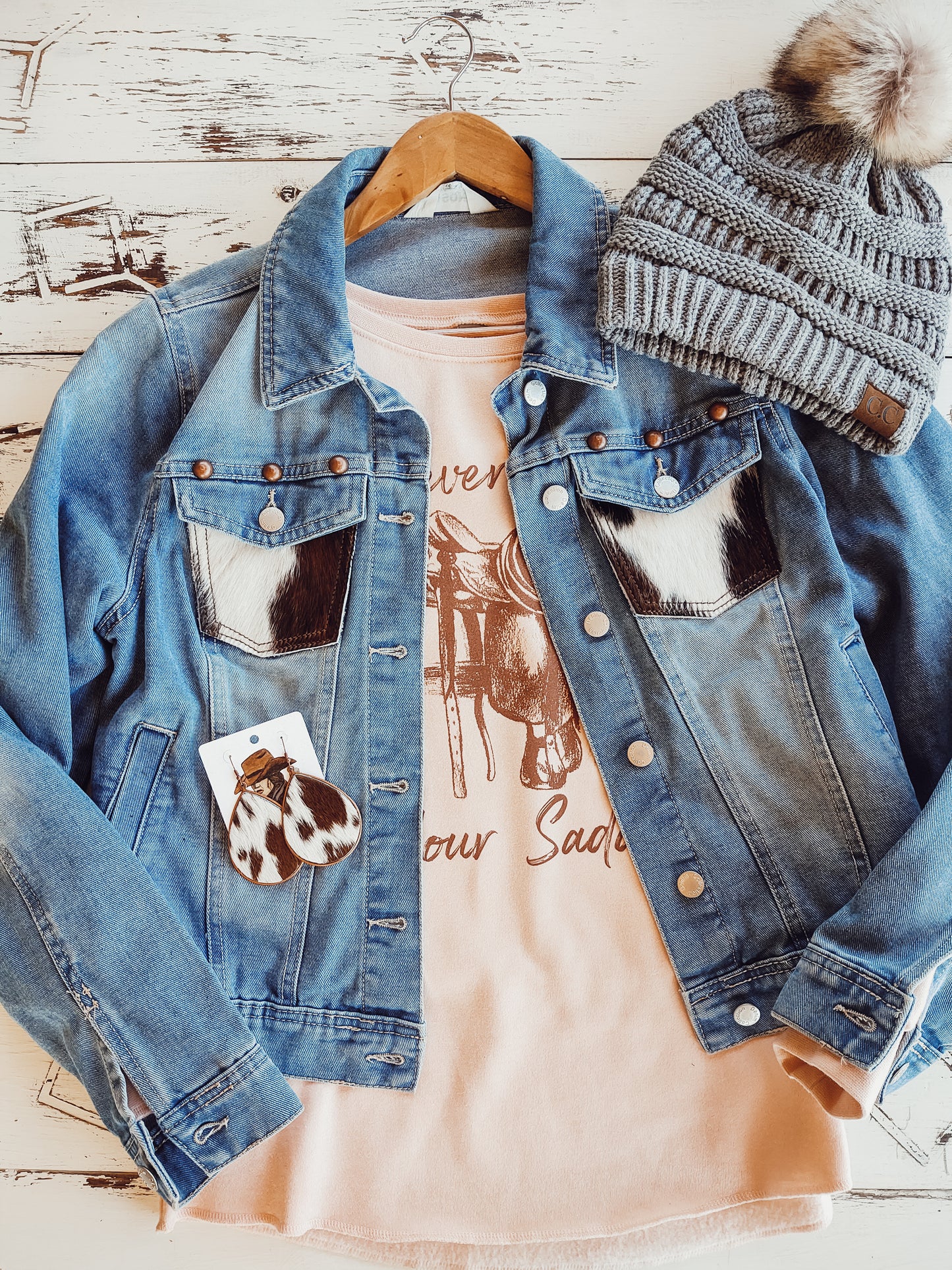 The Ranch Wife Denim & Fringe Jacket