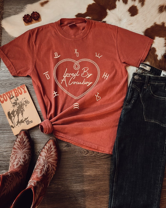 Loved By A Cowboy Tee